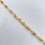 Cadena Rustica Piramide 10.9gr / 61cm / 4.1mm Oro Amarillo 18K $