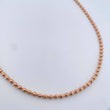 Cadena Militar 24.15gr / 59.6cm / 4mm Bola Diamantada Oro Rosa 18K $