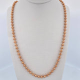Cadena Militar 24.15gr / 59.6cm / 4mm Bola Diamantada Oro Rosa 18K $