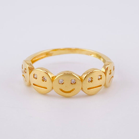 Anillo Emojis 2.4gr / T6 3/4 / Oro 18K