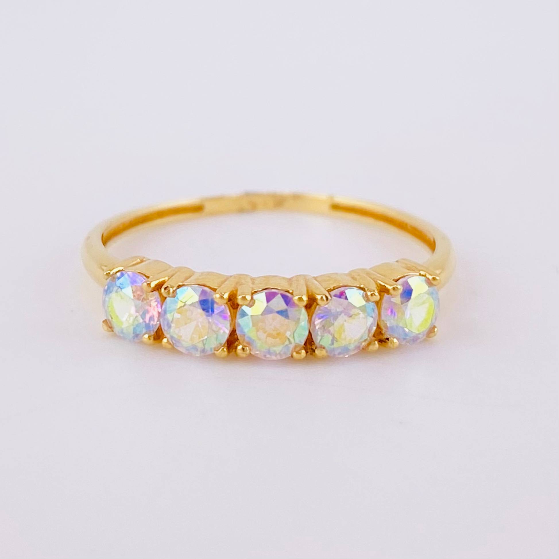 Anillo Linea Tupida 2.2gr / T7 1/4 / Oro 18K