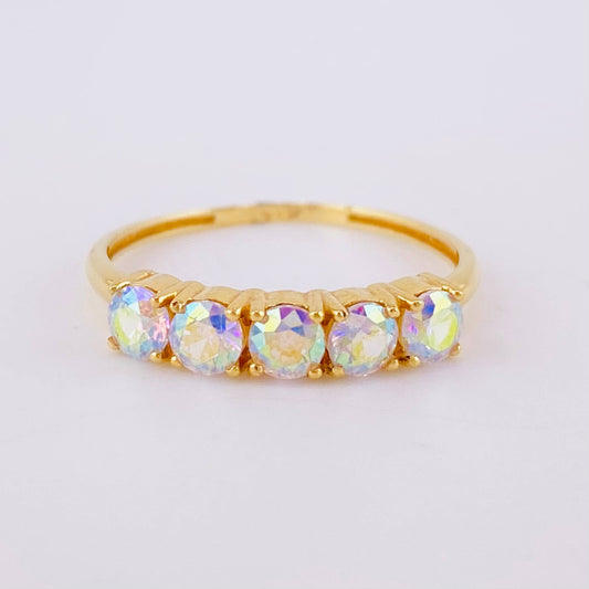 Anillo Linea Tupida 2.2gr / T7 1/4 / Oro 18K