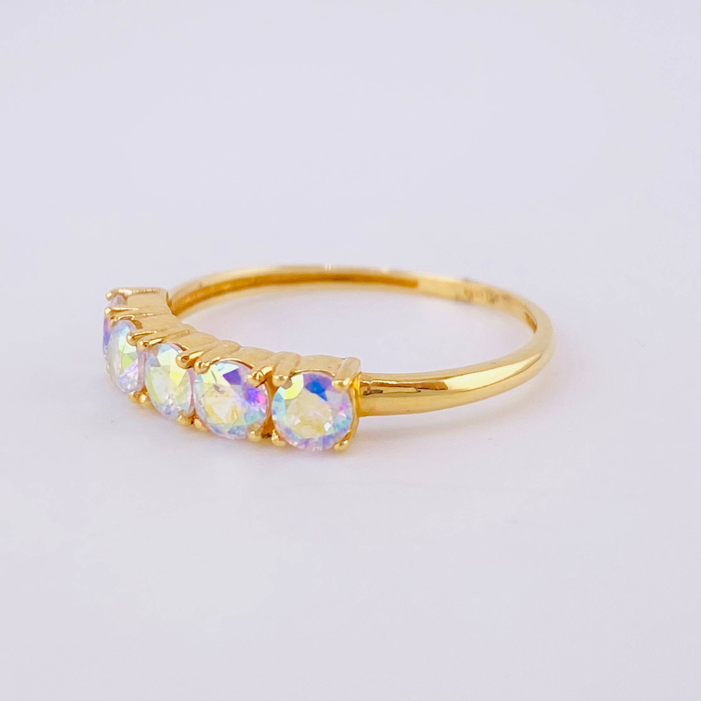 Anillo Linea Tupida 2.2gr / T7 1/4 / Oro 18K