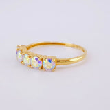 Anillo Linea Tupida 2.2gr / T7 1/4 / Oro 18K