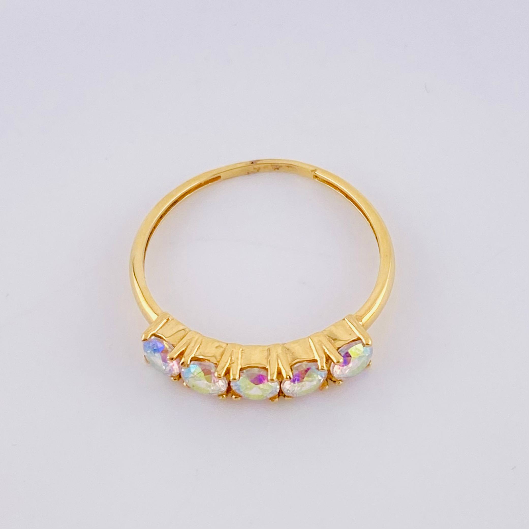 Anillo Linea Tupida 2.2gr / T7 1/4 / Oro 18K