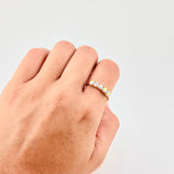 Anillo Linea Tupida 2.2gr / T7 1/4 / Oro 18K