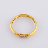 Anillo Centro Rectangular 1.6gr / T6 / Liso Oro Amarillo 18K