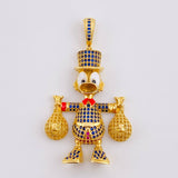 Dije Pato Bolsa Dinero 13.1gr / 5.4cm / Oro Amarillo 18K