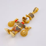 Dije Pato Bolsa Dinero 13.1gr / 5.4cm / Oro Amarillo 18K