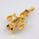 Dije Pato Bolsa Dinero 13.1gr / 5.4cm / Oro Amarillo 18K