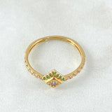 Anillo Marco Triangular 1.6gr / T6 3/4 / Oro Amarillo 18K ©