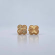 Topos Trebol VCyA 2.7gr / Diamantados Oro Amarillo +4 18K &