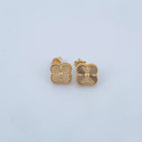 Topos Trebol 2.65gr / Diamantado Oro Amarillo +4 18K $