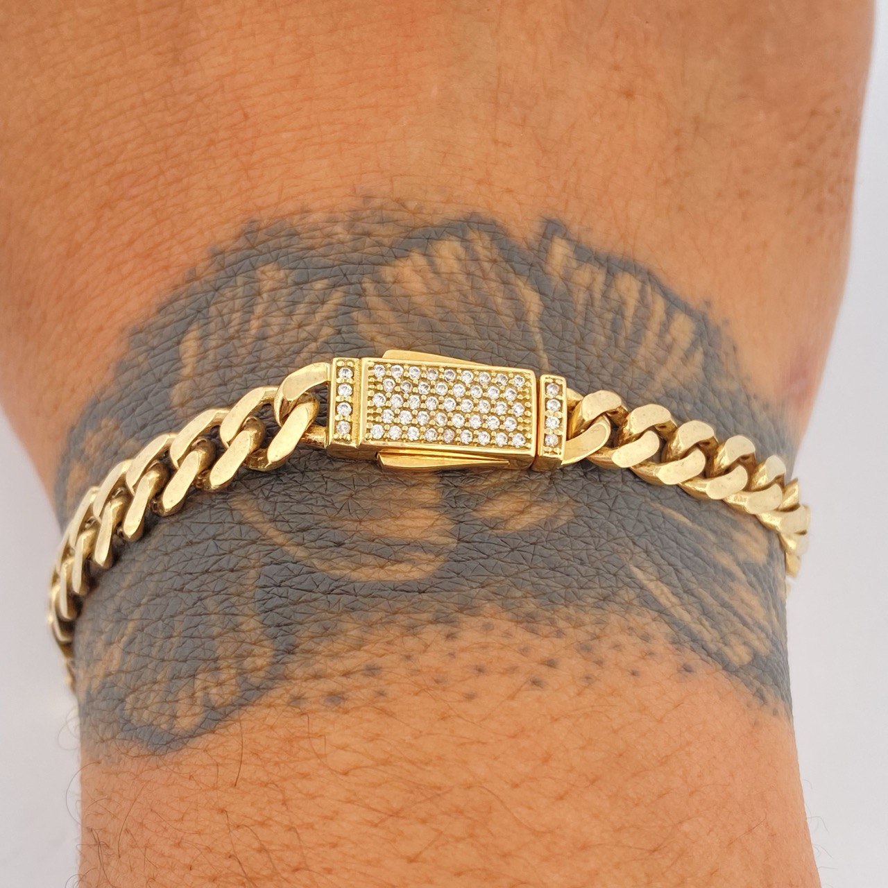 Pulso Cubana 8.15gr / 20cm / Oro Amarillo Nac.Esp. 18K &