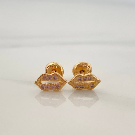 Topos Labios 0.85gr / 8.1mm Oro Amarillo 18K %