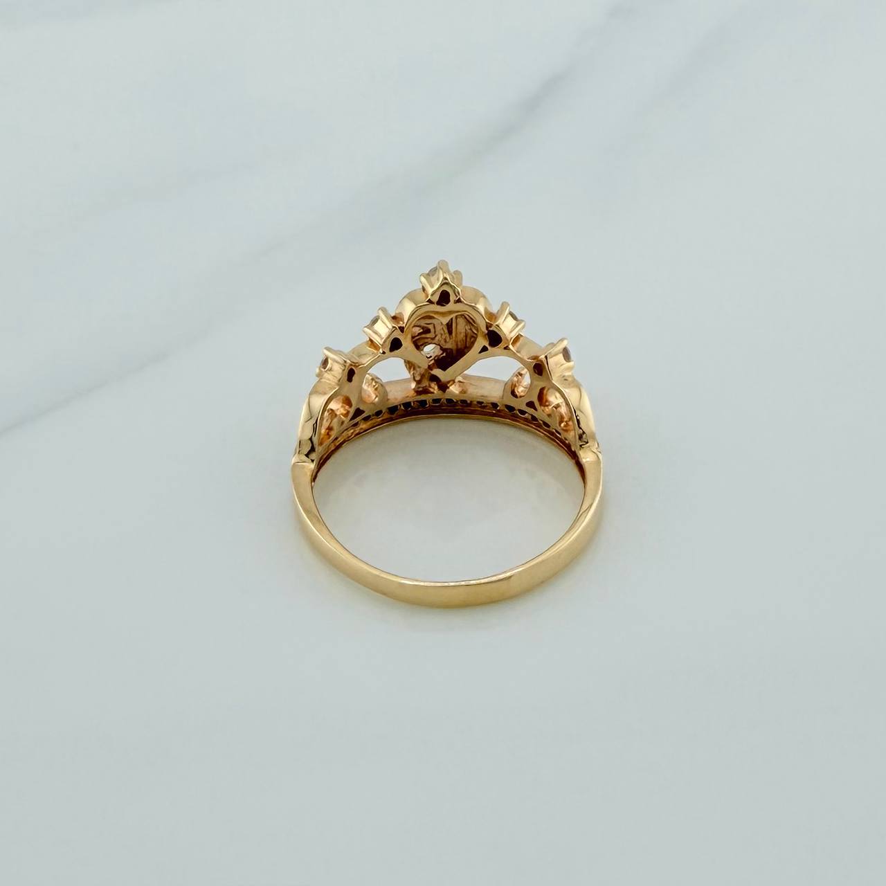 Anillo 15s 4.5gr / T7 1/2 / Dos Oros Amarillo Blanco 18K %
