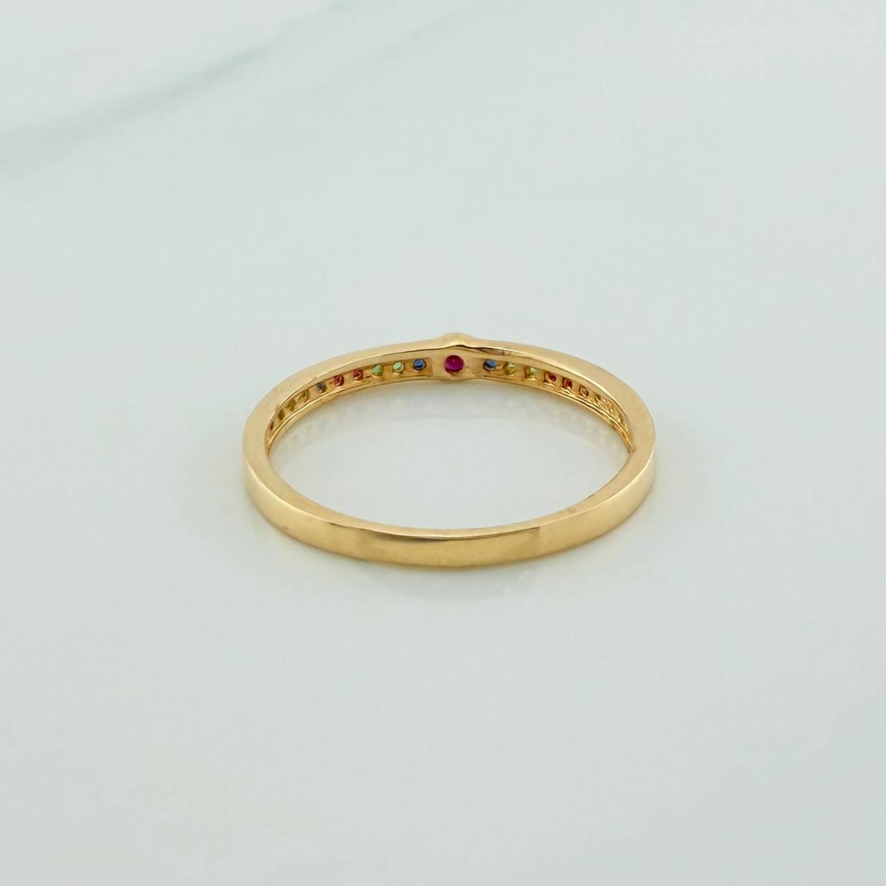 Anillo Carril 1.5gr / T7 3/4 / Oro Amarillo 18K %