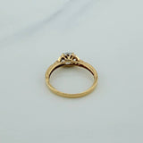 Anillo Solitario Churumbela 1.8gr / T5 3/4 / Dos Oros Amarillo Blanco 18K %