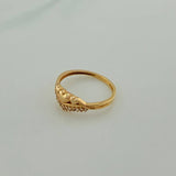 Anillo Trio Corazones 1.9gr / T6 1/2 / Oro Amarillo 18K %