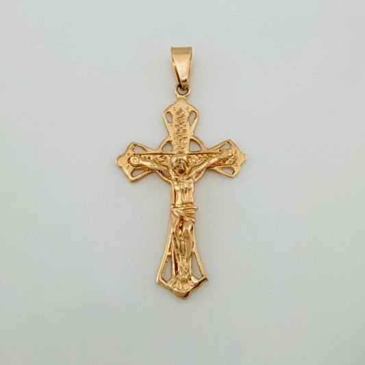 Dije Cruz Cristo 3.9gr / 4.5cm / Oro Amarillo 18K %