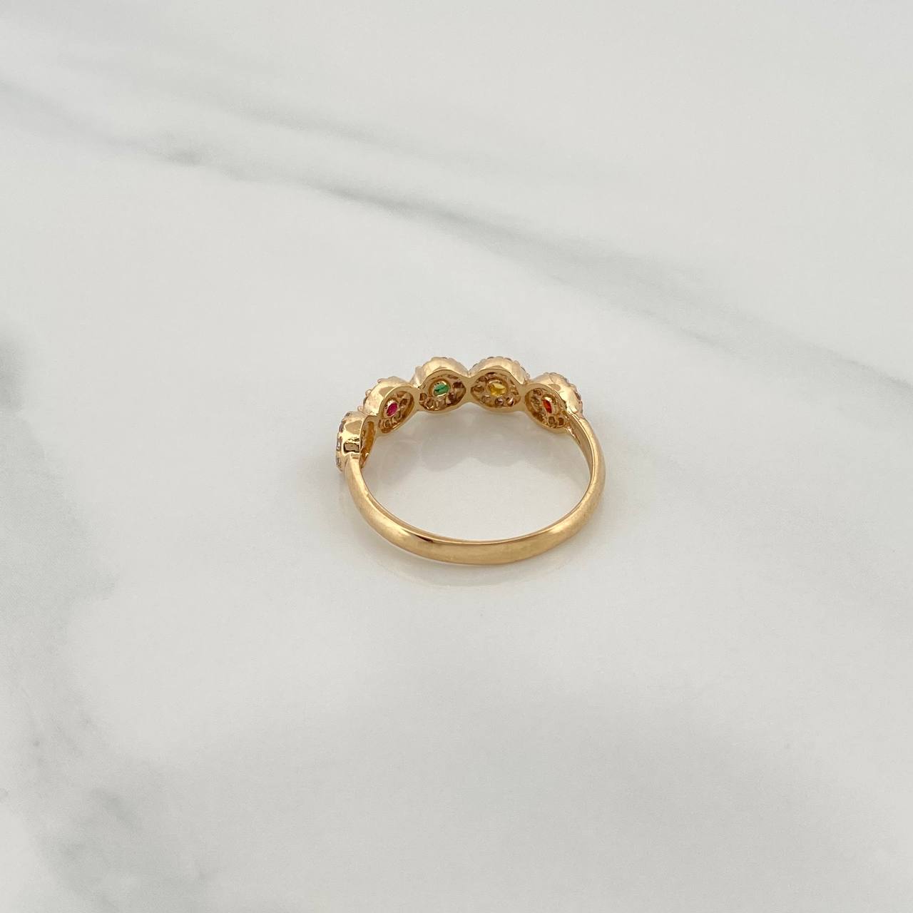 Anillo Churumbela Tupido 2.15gr / T6 1/4 / Oro Amarillo 18K %