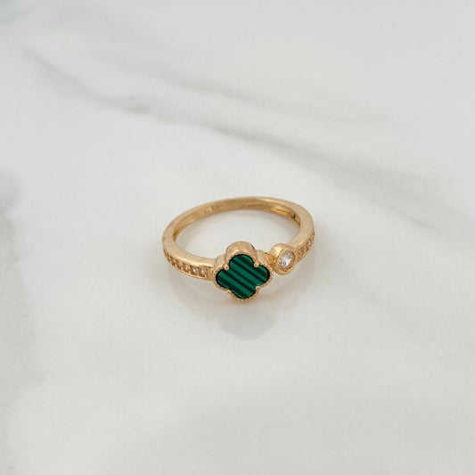 Anillo Trebol 2.4gr / T6 1/2 / Oro Amarillo Nac.Esp. 18K %