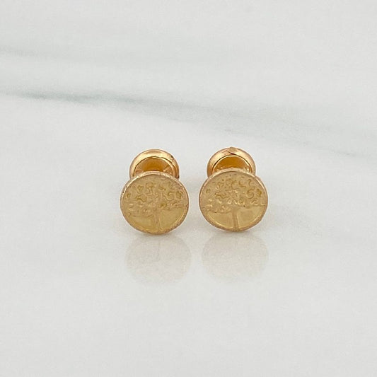 Topos Arbol De La Vida 1.2gr / 6.8mm Oro Amarillo 18K %