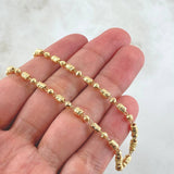 Cadena Militar Cilindro 10.9gr / 60cm / Oro Amarillo 18K