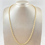Cadena Militar Cilindro 10.9gr / 60cm / Oro Amarillo 18K