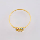 Anillo Circulo Corazon 1.1 g / T7 1/2 Oro Amarillo 18K