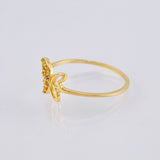 Anillo Mariposa Silueta 1.1gr / T7 / Oro Amarillo 18K