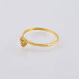 Anillo Corazon Tupido 1.65gr / T6 3/4 / Oro Amarillo 18K