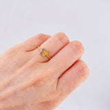 Anillo Mariposa Mate 1.35gr / T7 / Oro Amarillo 18K