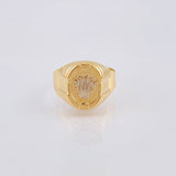 Anillo Corona Rx 3.8gr / T12 / Dos Oros Amarillo Blanco 18K ©