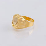 Anillo Corona Rx 3.8gr / T12 / Dos Oros Amarillo Blanco 18K ©