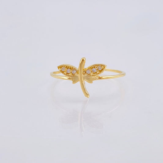 Anillo Libelula 1.05 g / T6 3/4 Oro Amarillo 18K