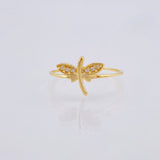 Anillo Libelula 1.1 g / T6 Oro Amarillo 18K