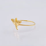 Anillo Libelula 1.1 g / T6 Oro Amarillo 18K