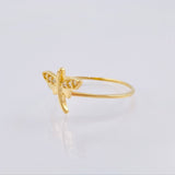 Anillo Libelula 1.05 g / T4 3/4 Oro Amarillo 18K