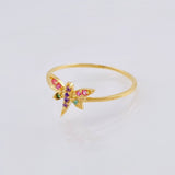 Anillo Libelula 1 g / T6 Oro Amarillo 18K