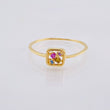 Anillo Recuadro Triqui 0.9gr / T6 1/2 / Oro Amarillo 18K