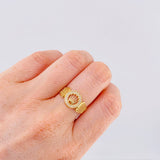 Anillo Corona Maya 2.5gr / T7 1/2 / Oro Amarillo 18K