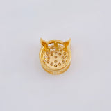 Herraje Emoji Diablo Cachos Rojos 1.05gr / 0.8cm / Oro Amarillo 18K
