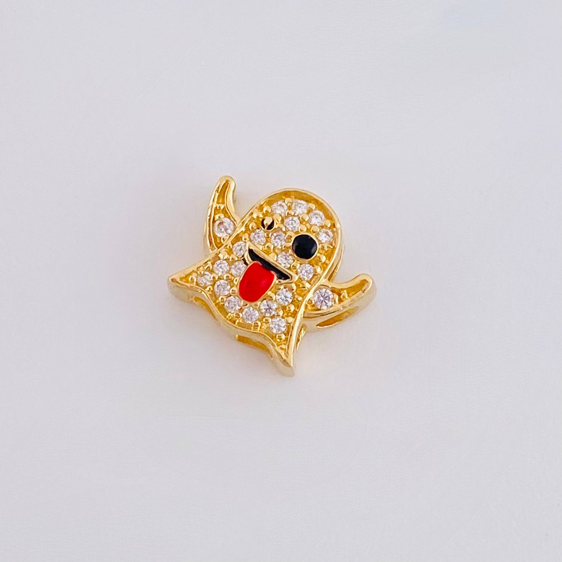Herraje Emoji Fantasma 0.85gr / 0.8cm / Oro Amarillo 18K ©