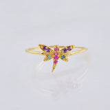 Anillo Libelula 0.9 g / T5 1/2 Oro Amarillo 18K