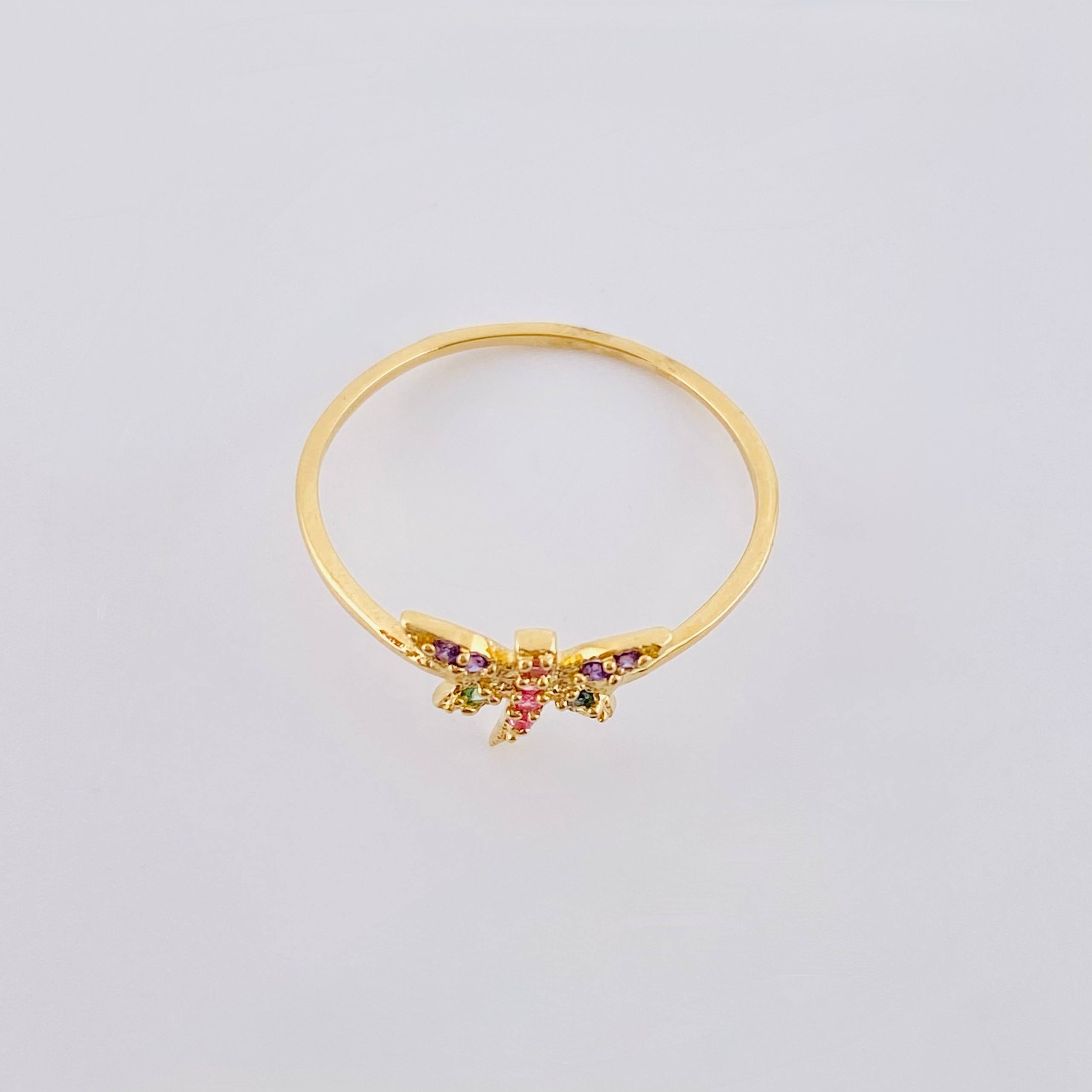 Anillo Libelula 0.9 g / T5 1/2 Oro Amarillo 18K