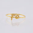 Anillo Fé 1.4 g / T5 1/4 Oro Amarillo 18K