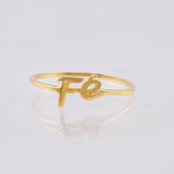 Anillo Fé 1.4 g / T5 1/4 Oro Amarillo 18K