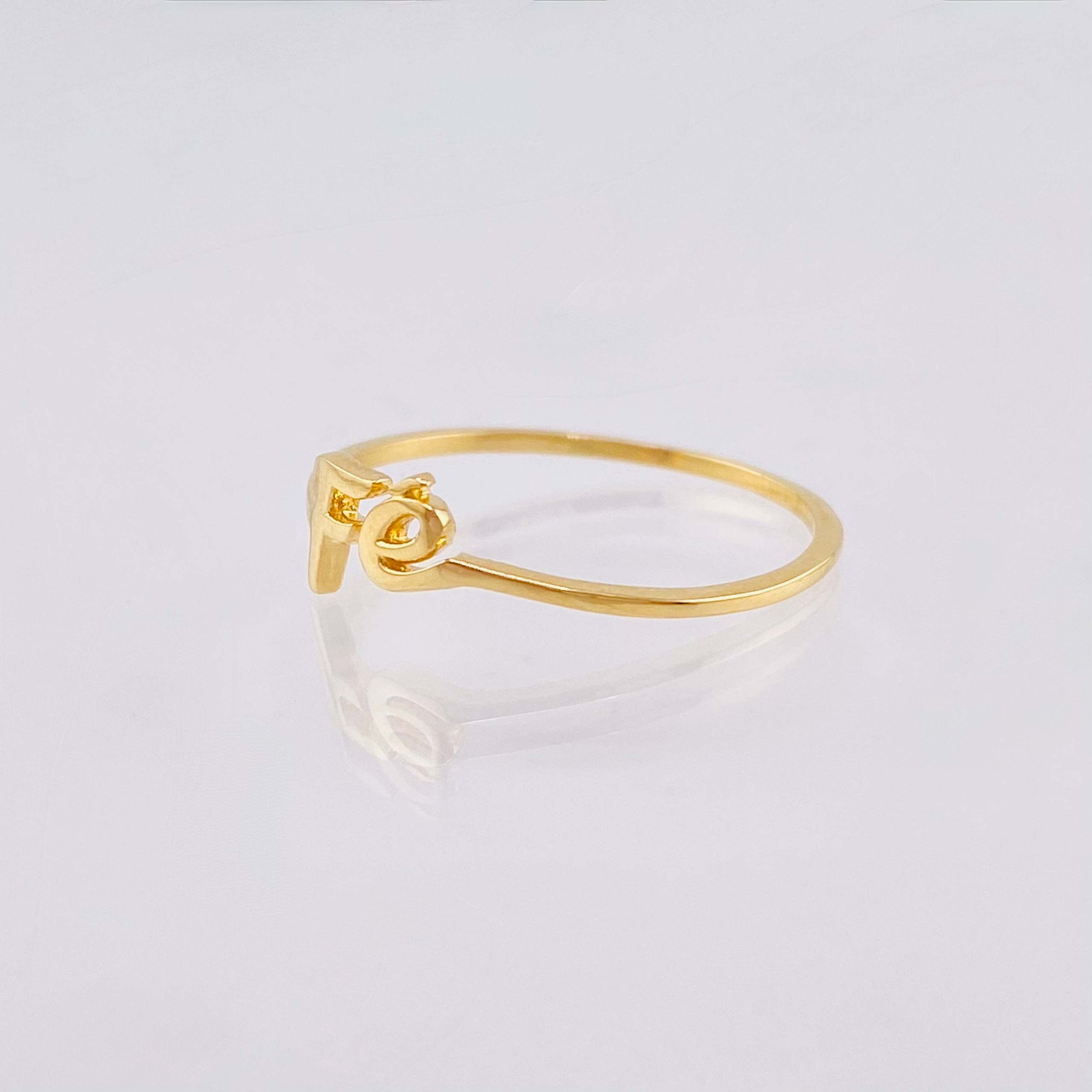 Anillo Fe 1 g / T7 1/2 Oro Amarillo 18K