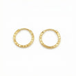 Candongas Aro Diamantado 0.4gr / 1cm / Oro Amarillo 18K ©